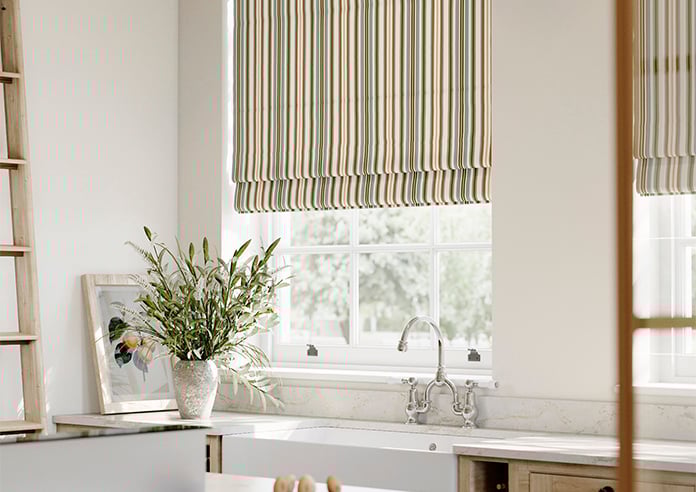 The British Stripe Co. Elizabeth, Derwent No.1 - Twist&Fit Roman Blind - Image 5